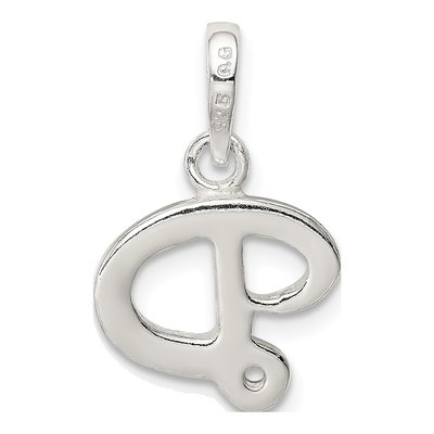 Sterling Silver Letter D Pendant – view 4