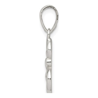 Sterling Silver Letter E Pendant – view 3