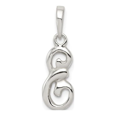Sterling Silver Letter E Pendant