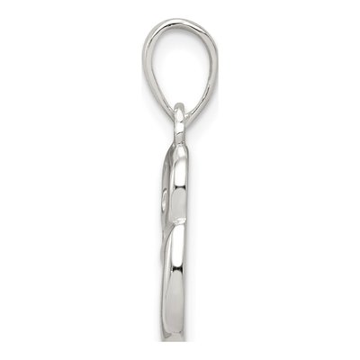 Sterling Silver Letter G Pendant – view 3
