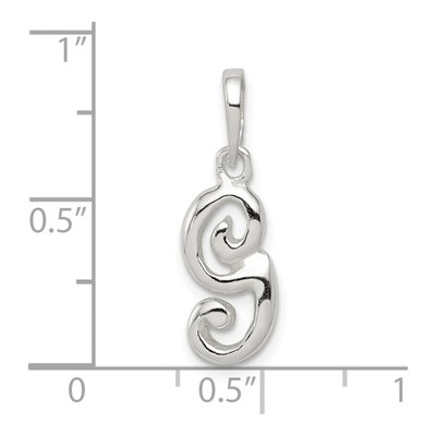 Sterling Silver Letter G Pendant – view 4