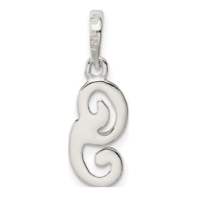 Sterling Silver Letter G Pendant – view 5