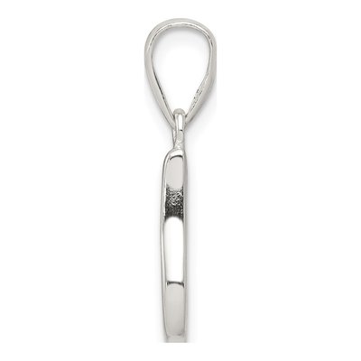Sterling Silver Letter I Initial Pendant – view 3