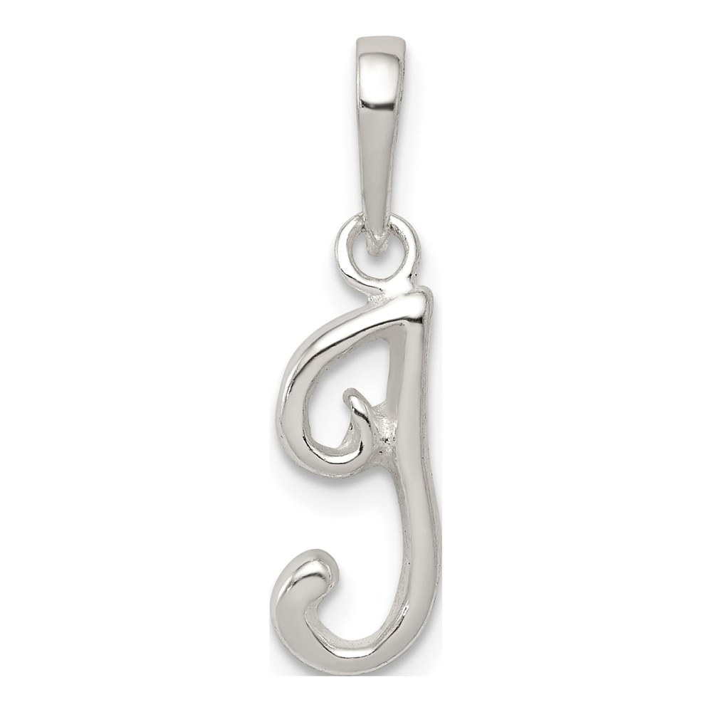 Sterling Silver Letter I Initial Pendant