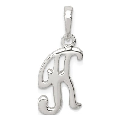 Sterling Silver Letter K Pendant