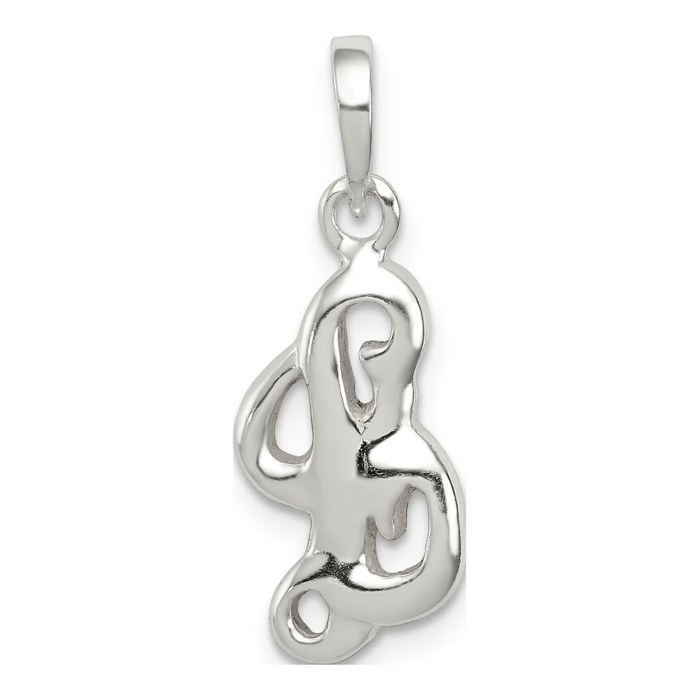 Sterling Silver Letter L Pendant