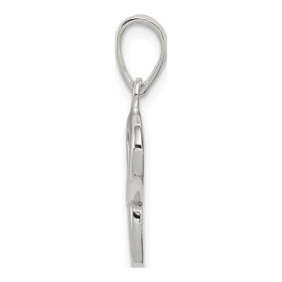 Sterling Silver Letter P Pendant – view 3