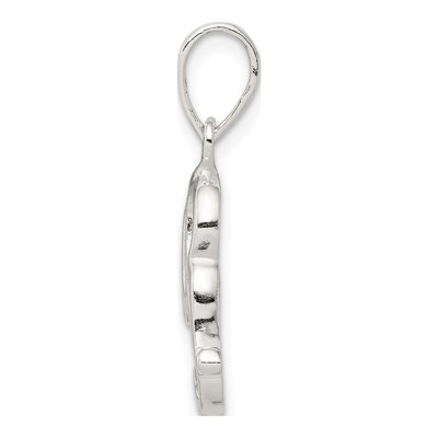 Sterling Silver Letter R Pendant – view 2
