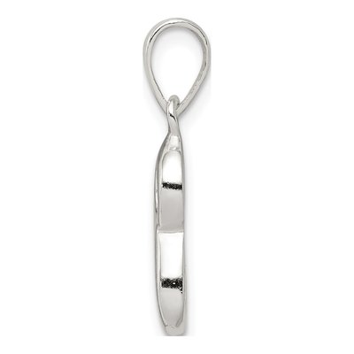 Sterling Silver Letter S Pendant – view 3