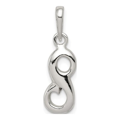 Sterling Silver Letter S Pendant