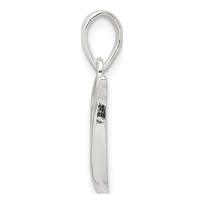 Sterling Silver Letter T Pendant – view 3