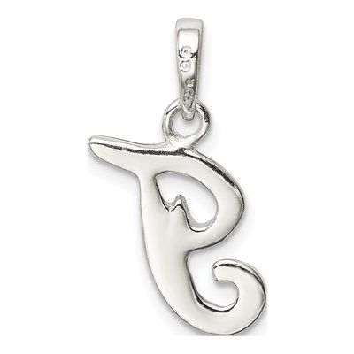Sterling Silver Letter T Pendant – view 5