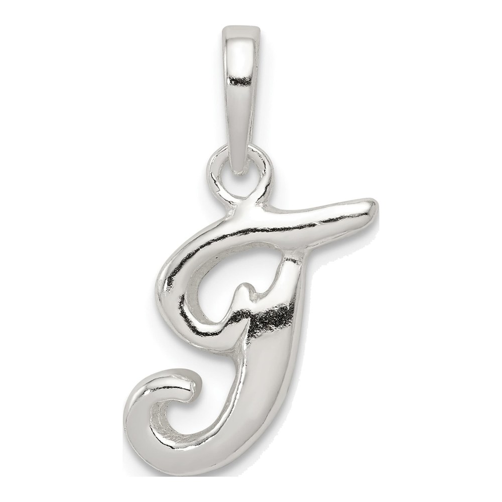 Sterling Silver Letter T Pendant