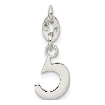 Sterling Silver Letter C Charm – view 5