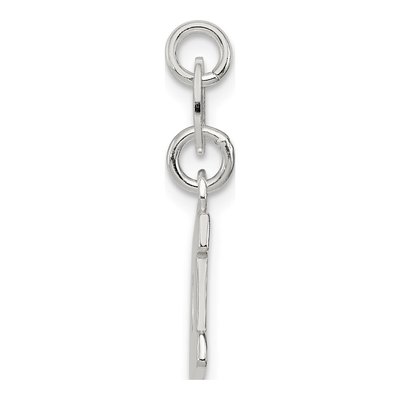 Sterling Silver Letter D Charm – view 3