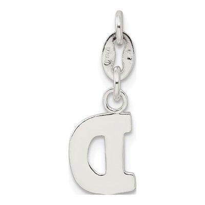Sterling Silver Letter D Charm – view 5