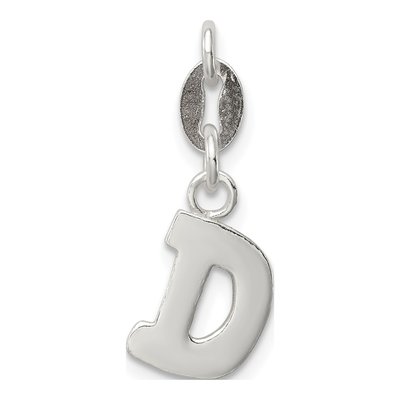 Sterling Silver Letter D Charm