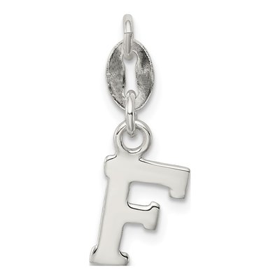 Sterling Silver Letter F Charm