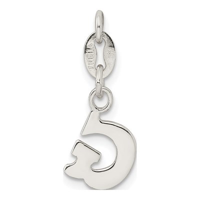 Sterling Silver Letter G Charm – view 4