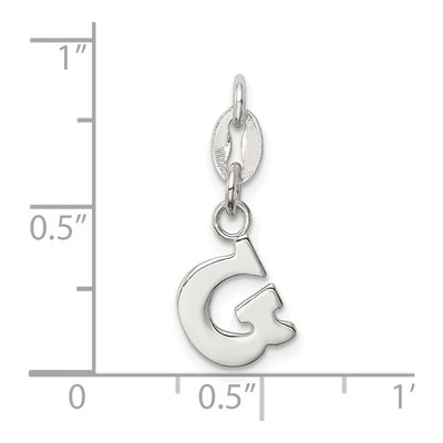 Sterling Silver Letter G Charm – view 5