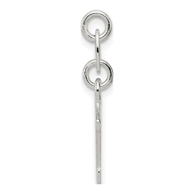Sterling Silver Letter N Charm – view 3