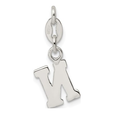 Sterling Silver Letter N Charm – view 4
