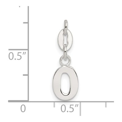 Sterling Silver Letter O Charm – view 5