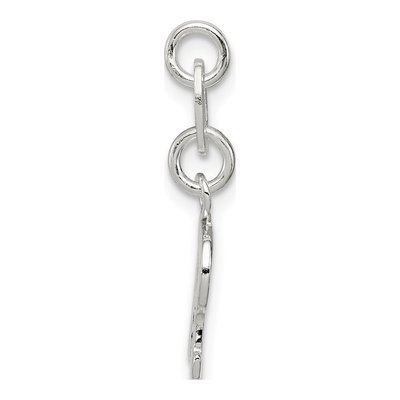 Sterling Silver Letter R Charm – view 3