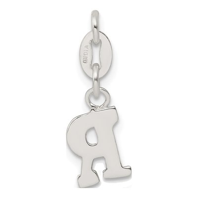 Sterling Silver Letter R Charm – view 4
