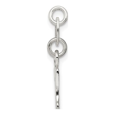 Sterling Silver Letter R Charm – view 3