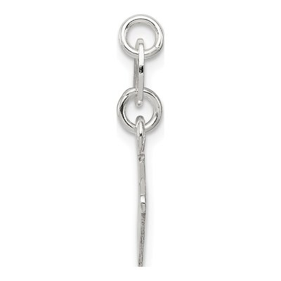 Sterling Silver Letter W Charm – view 3