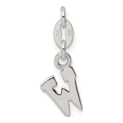 Sterling Silver Letter W Charm – view 4