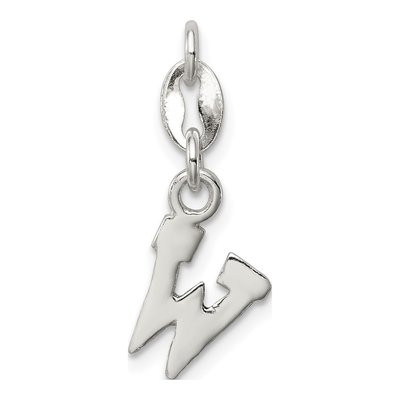Sterling Silver Letter W Charm