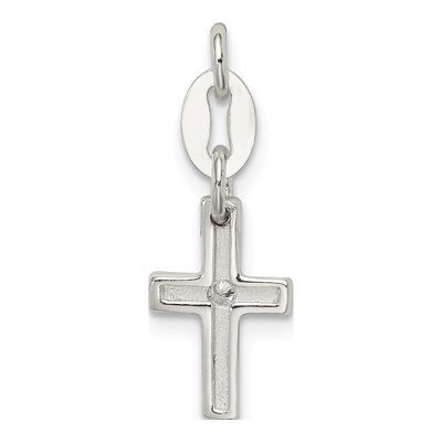 Sterling Silver CZ Cross Pendant – view 5