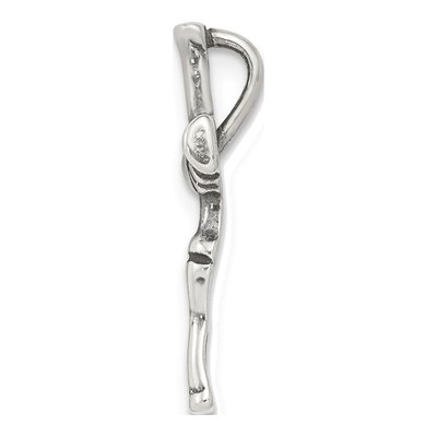 Sterling Silver Antiqued Cross Charm – view 3