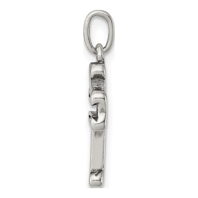 Sterling Silver Antiqued Cross Pendant – view 3