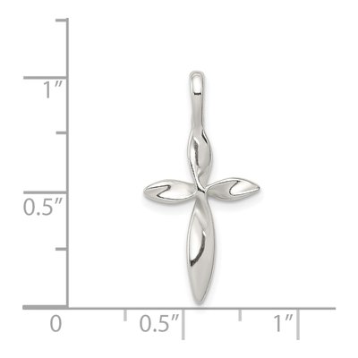 Sterling Silver Twisted Cross Pendant – view 4