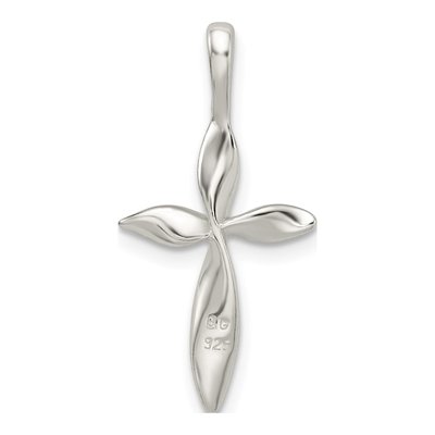 Sterling Silver Twisted Cross Pendant – view 5