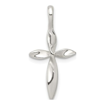 Sterling Silver Twisted Cross Pendant