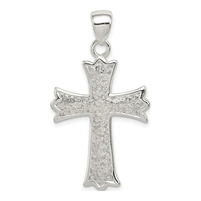 Sterling Silver Filigree Cross Pendant