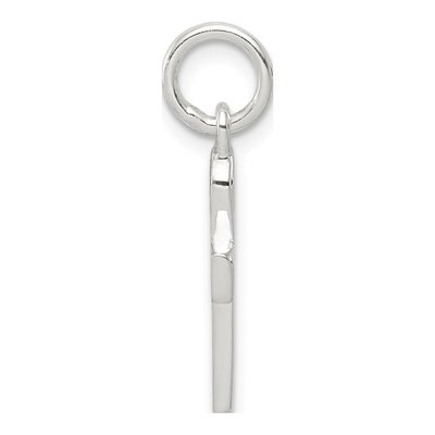 Sterling Silver Black Enamel Cross Pendant – view 3