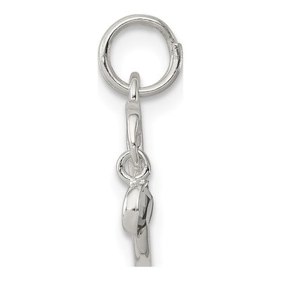 Sterling Silver CZ Dove Charm Pendant – view 2