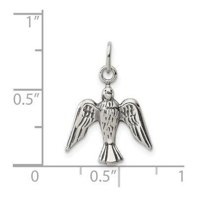 Sterling Silver Antiqued Dove Pendant – view 4