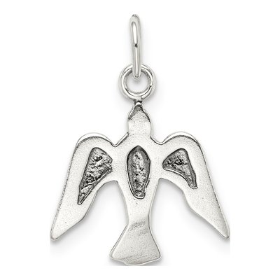 Sterling Silver Antiqued Dove Pendant – view 5