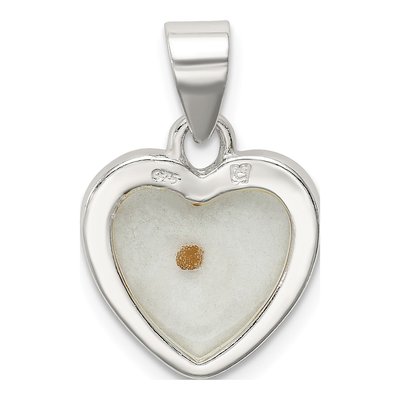 Sterling Silver Mustard Seed Heart Pendant – view 5