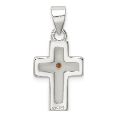 Sterling Silver Mustard Seed Cross Pendant – view 5
