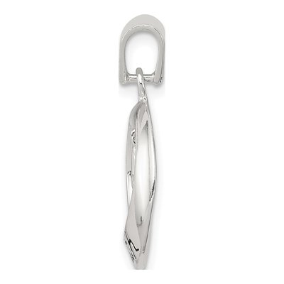 Sterling Silver Antiqued Faith Cross Pendant – view 3