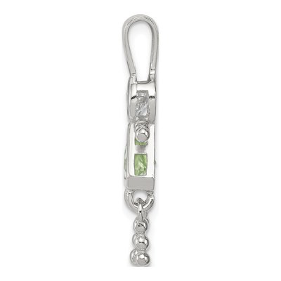 Sterling Silver August Birthstone Girl Pendant – view 3