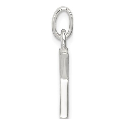 Sterling Silver CZ Letter K Pendant – view 3