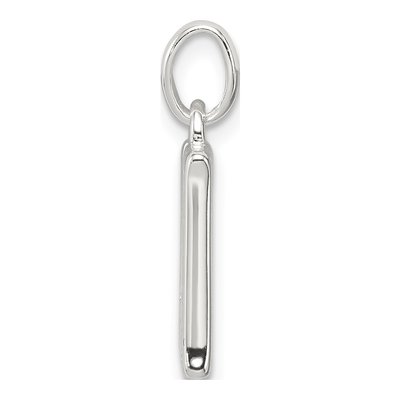 Sterling Silver CZ Letter M Pendant – view 2